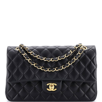 Chanel Classic Double Flap Bag Quilted Lambskin Medium