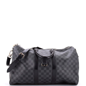Louis Vuitton Keepall Bandouliere Bag Damier Graphite 45