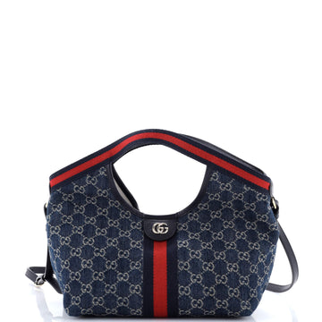 Gucci Giglio Tote GG Denim Small