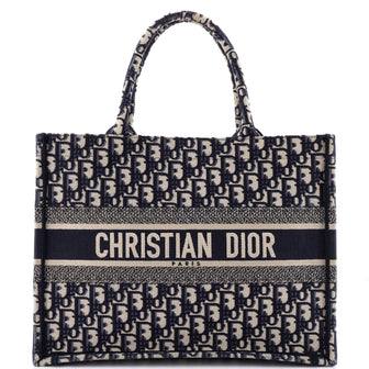 Christian Dior Book Tote Oblique Canvas Medium