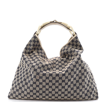 Gucci Horsebit Hobo GG Canvas Large