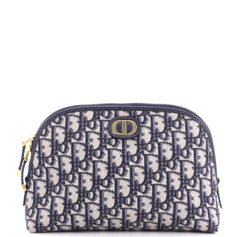 Christian Dior 30 Montaigne Cosmetic Pouch Oblique Canvas Medium