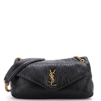 Saint Laurent Calypso Flap Bag Leather Medium