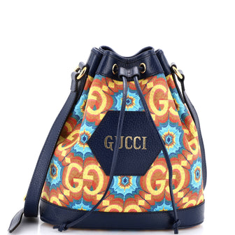 Gucci 100 Ophidia Bucket Bag Limited Edition Coated Canvas