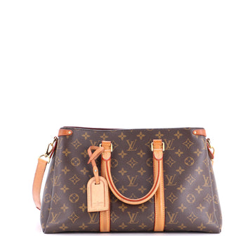 Louis Vuitton Soufflot Tote Monogram Canvas with Leather MM