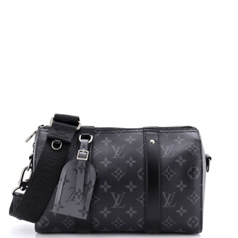 Louis Vuitton City Keepall Bag Reverse Monogram Eclipse Canvas