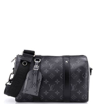 Louis Vuitton City Keepall Bag Reverse Monogram Eclipse Canvas