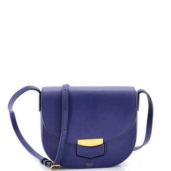Celine Trotteur Crossbody Bag Grainy Leather Small