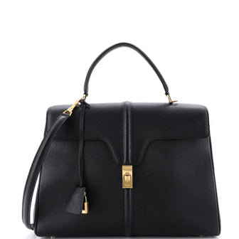Celine 16 Top Handle Bag Grained Calfskin Medium