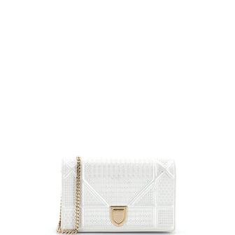 Christian Dior Diorama Wallet on Chain Cannage Embossed Calfskin