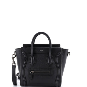 Celine Luggage Bag Grainy Leather Nano