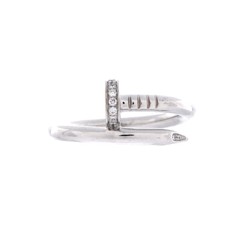 Cartier Juste un Clou Ring 18K White Gold with Diamonds