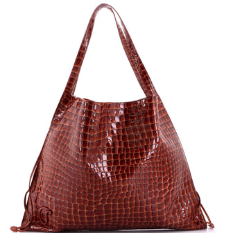 Christian Louboutin Le 54 Tote Embossed Leather Large