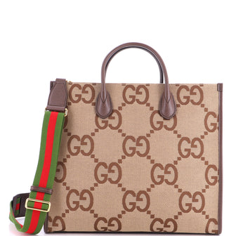 Gucci Convertible Tote Jumbo GG Canvas Large