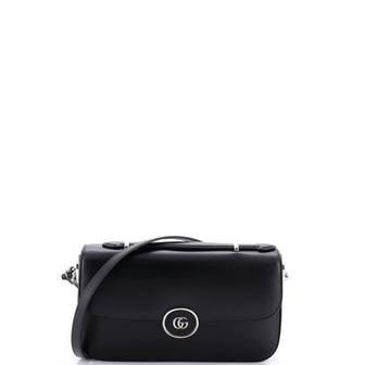 Gucci Petite GG Flap Shoulder Bag Leather Small