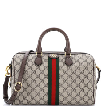 Gucci Ophidia Convertible Boston Bag GG Coated Canvas Medium