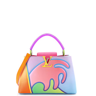 Louis Vuitton Alex Israel ArtyCapucines Bag Multicolor Leather with Plexiglass PM