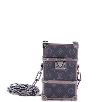 Louis Vuitton Trunk Box Pouch Monogram Eclipse Canvas
