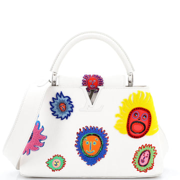 Louis Vuitton Capucines Bag Yayoi Kusama Embroidered My Eternal Soul Taurillon Leather MM