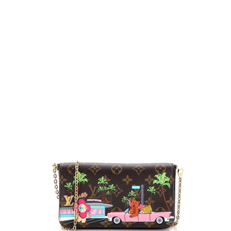 Louis Vuitton Felicie Pochette Limited Edition Vivienne Xmas Monogram Canvas