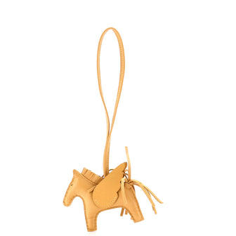 Hermes Monochrome Pegase Rodeo Bag Charm Leather PM