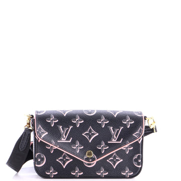 Louis Vuitton Felicie Strap & Go Handbag Fall for You Monogram Canvas