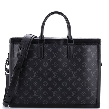 Louis Vuitton Soft Trunk Briefcase Monogram Eclipse Canvas