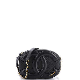 Chanel Coco Midnight Camera Case Quilted Lambskin Small