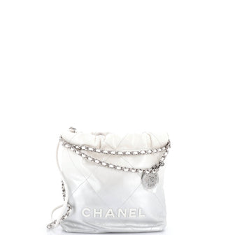 Chanel 22 Chain Hobo Quilted Calfskin Mini
