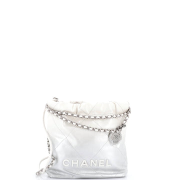Chanel 22 Chain Hobo Quilted Calfskin Mini