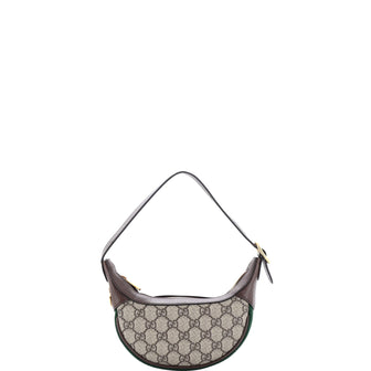 Gucci Ophidia Half Moon Bag GG Coated Canvas Mini