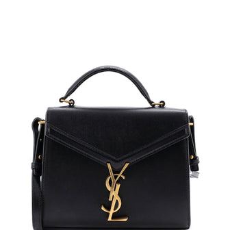 Saint Laurent Cassandra Top Handle Bag Leather Mini