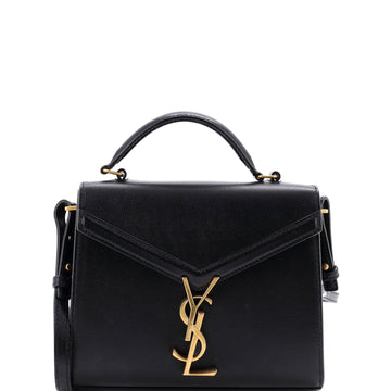Saint Laurent Cassandra Top Handle Bag Leather Mini