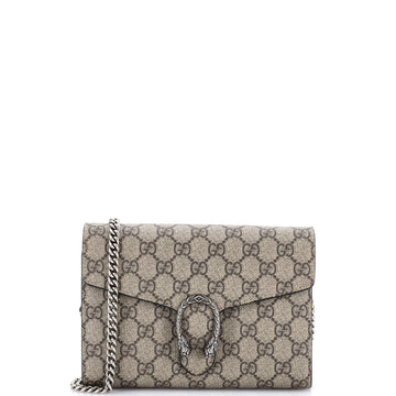 Gucci Dionysus Chain Wallet GG Coated Canvas Small