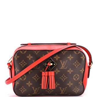 Louis Vuitton Saintonge Handbag Monogram Canvas with Leather