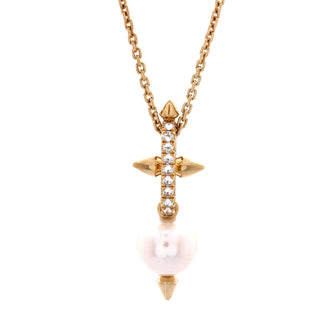 Tiffany & Co. x Pharrell Williams Titan Pendant Necklace 18K Yellow Gold with Freshwater Pearl and Diamonds