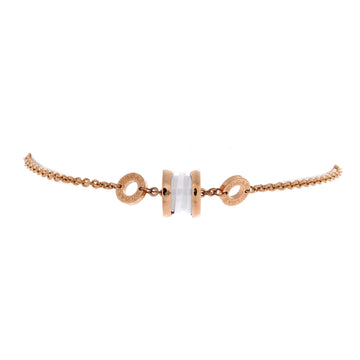 Bvlgari B.Zero1 Soft Bracelet 18K Rose Gold with Ceramic
