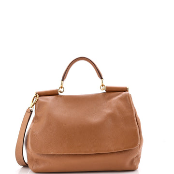 Dolce & Gabbana Soft Miss Sicily Bag Leather Large