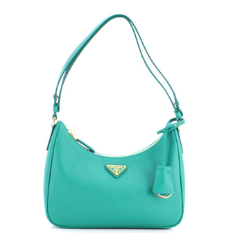 Prada Re-Edition Hobo Saffiano Leather Mini