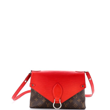Louis Vuitton Saint Michel Handbag Monogram Canvas and Epi Leather