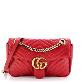 Gucci GG Marmont Flap Bag Matelasse Leather Medium