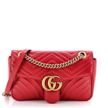 Gucci GG Marmont Flap Bag Matelasse Leather Medium