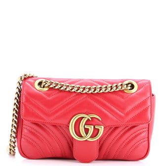 Gucci GG Marmont Flap Bag Matelasse Leather Mini
