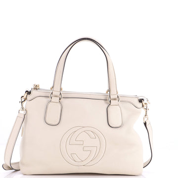 Gucci Soho Convertible Soft Top Handle Bag Leather