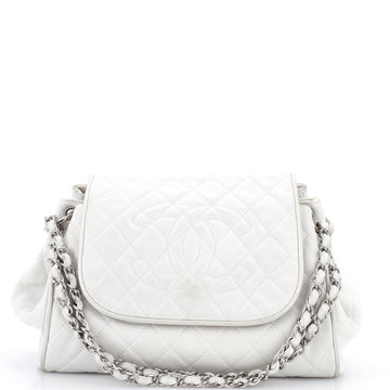 Chanel Timeless Accordion Flap Bag Quilted Caviar