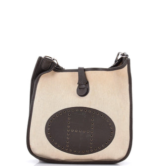 Hermes Evelyne Bag Gen III Toile and Leather PM