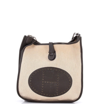 Hermes Evelyne Bag Gen III Toile and Leather PM