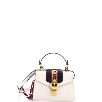 Gucci Sylvie Top Handle Bag Leather Mini