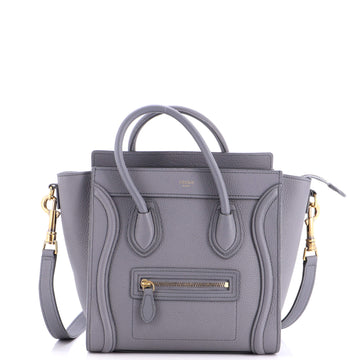 Celine Luggage Bag Grainy Leather Nano
