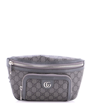 Gucci Ophidia Front Pocket Zip Belt Bag GG Coated Canvas Medium